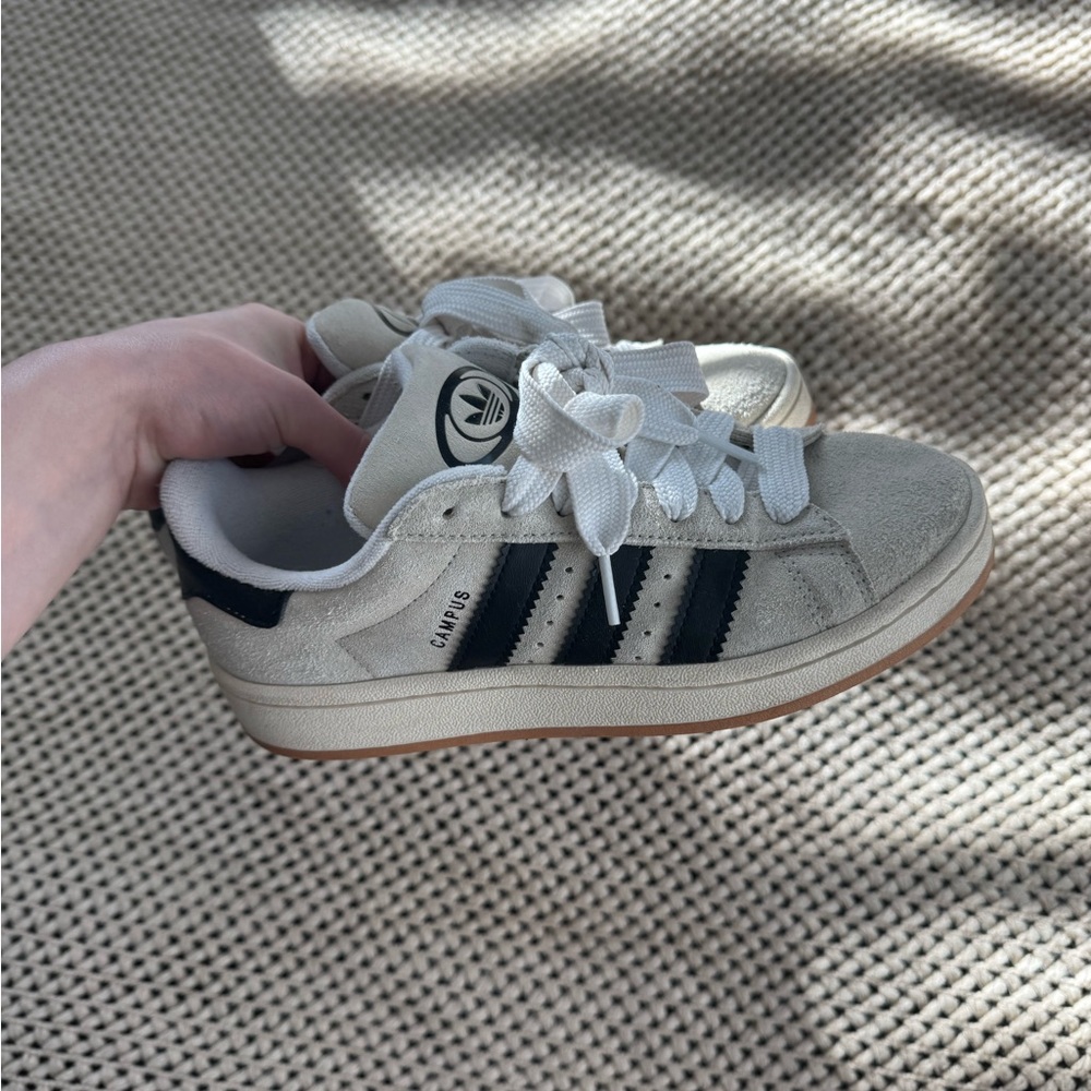 Adidas women’s light gray and Black Sneakers